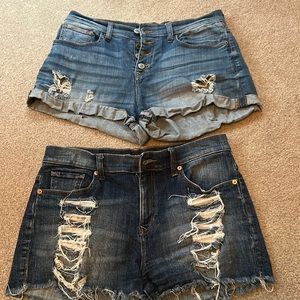 2 pair of size 6 Express Jean shorts.